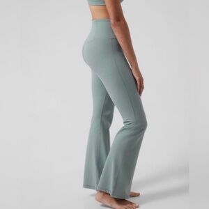 Athleta Light Green Flare Pants